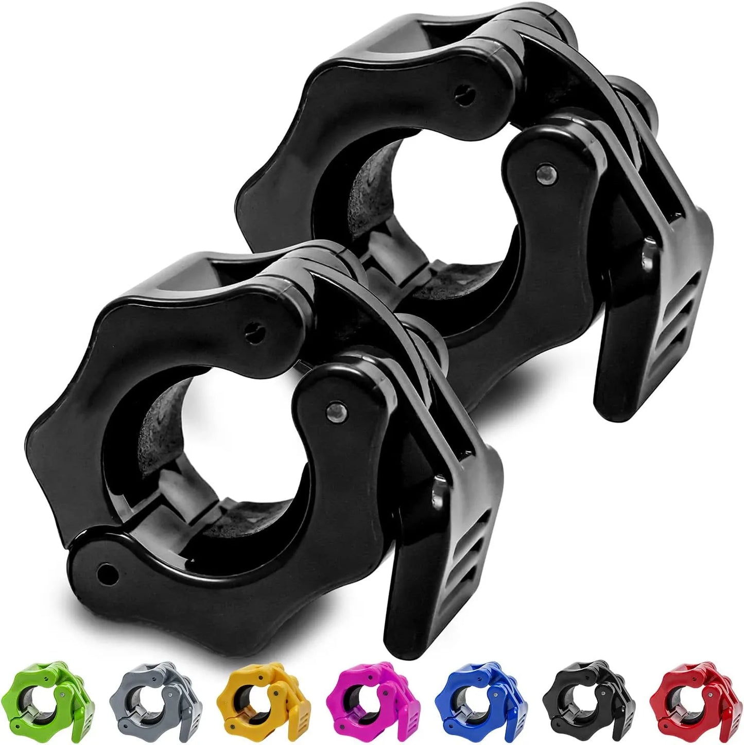 Pair Of Locking 25/50mm Barbell Collar Lock