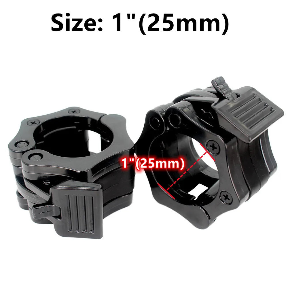Pair Of Locking 25/50mm Barbell Collar Lock