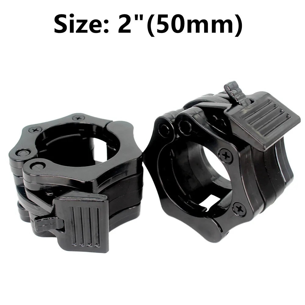 Pair Of Locking 25/50mm Barbell Collar Lock